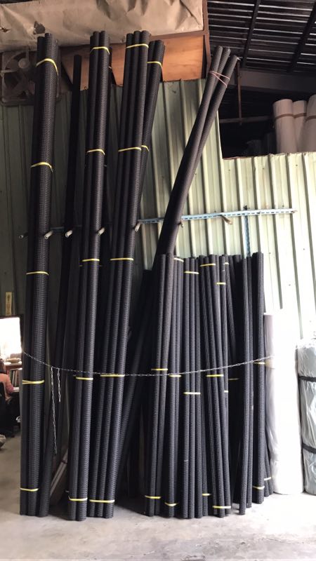 硬式網管應用於庭園鋪面與景觀工程排水層的導水透水管材